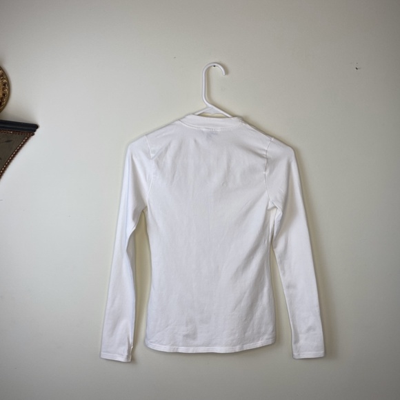 Express Shirt, Choker Collar, White Size Small - Picture 3 of 3